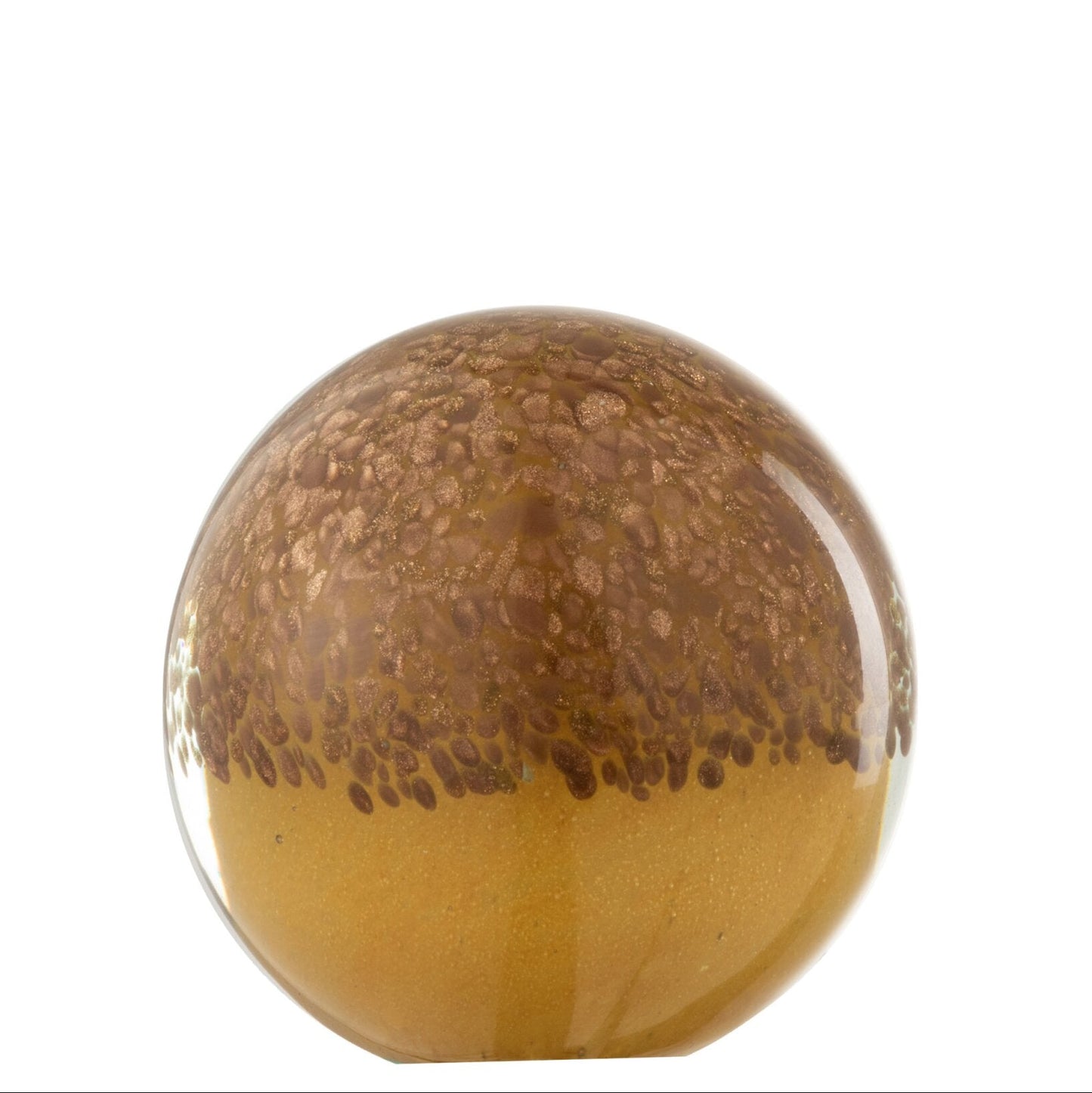 Papirvægt - Glas - Brun - 10 x 10 x 10 cm