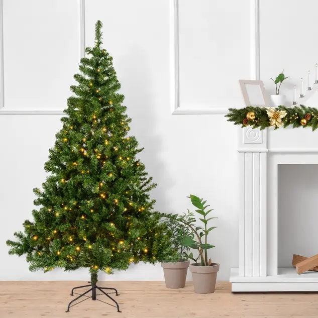 Kunstigt juletræ - Everlands - Imperial Pine Prelit - 210 x 137 cm