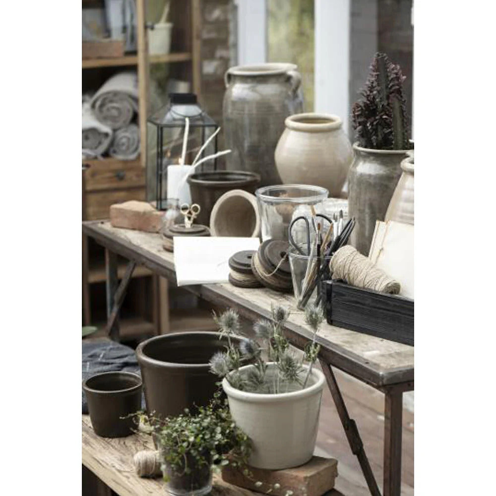 Ib Laursen  - urtepotteskjuler - mocca - 21, 5 x 25 cm