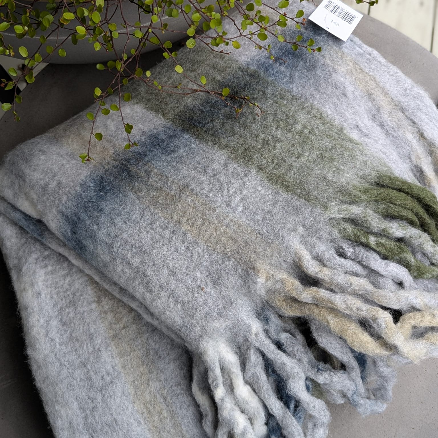 plaid - uld - blå, grøn_2