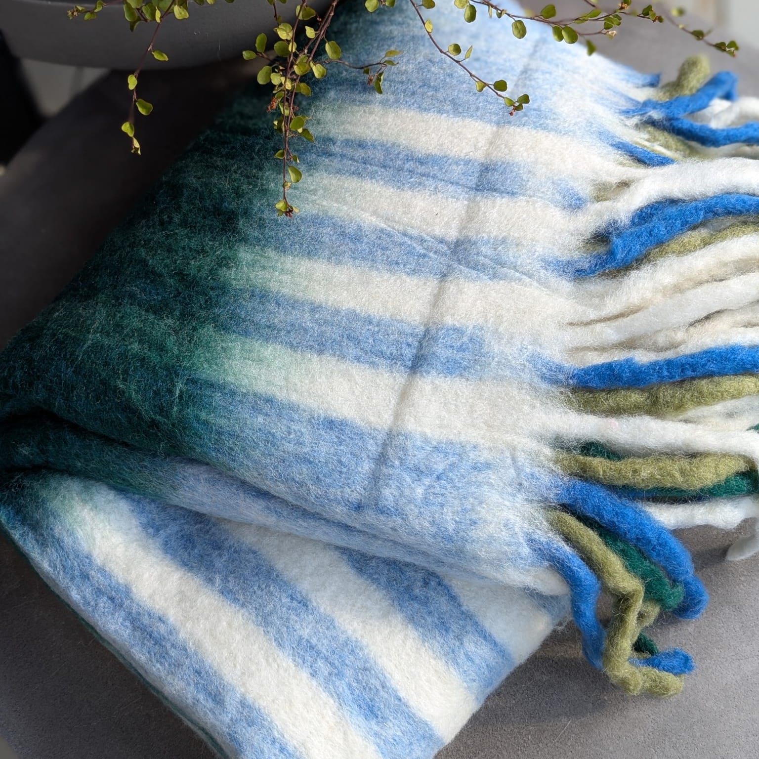 plaid - uld - blå grøn hvid_2