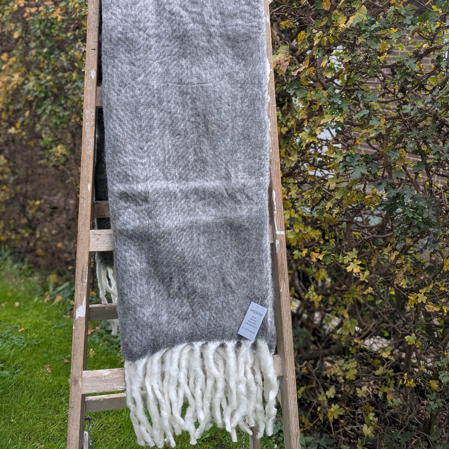 plaid - uld - grå med hvide frynser_4