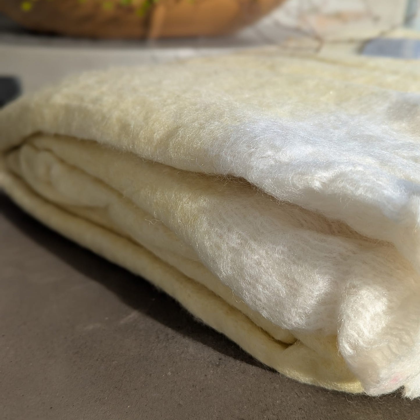 plaid - uld - gul med hvide frynser_3