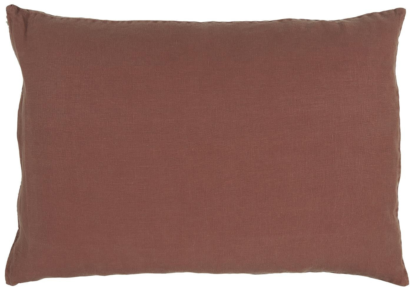 Ib Laursen - pudebetræk af hør - Rust - 50 X 70 cm