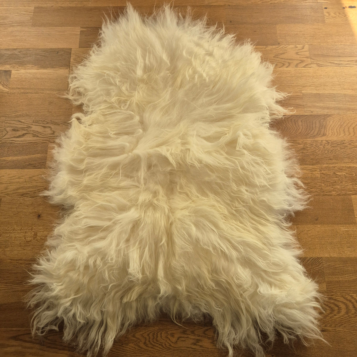 Langhåret lammeskind 120 cm Gylden